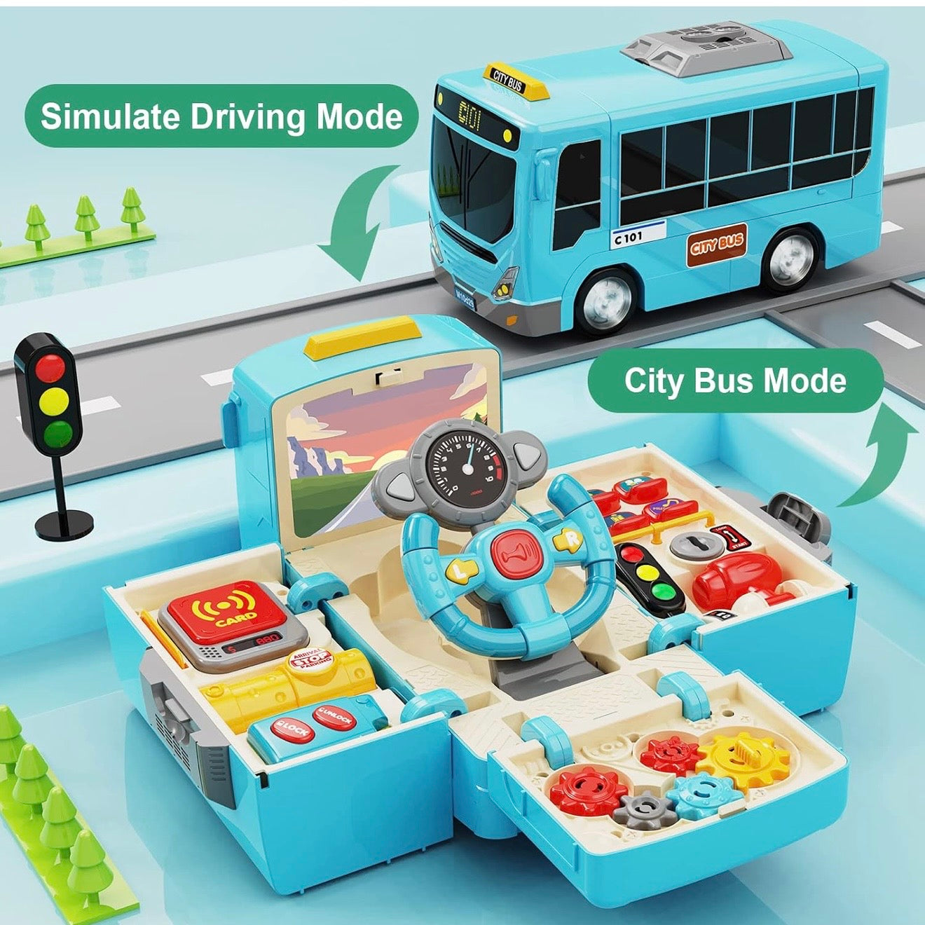 Bus Driving Simulator with Music