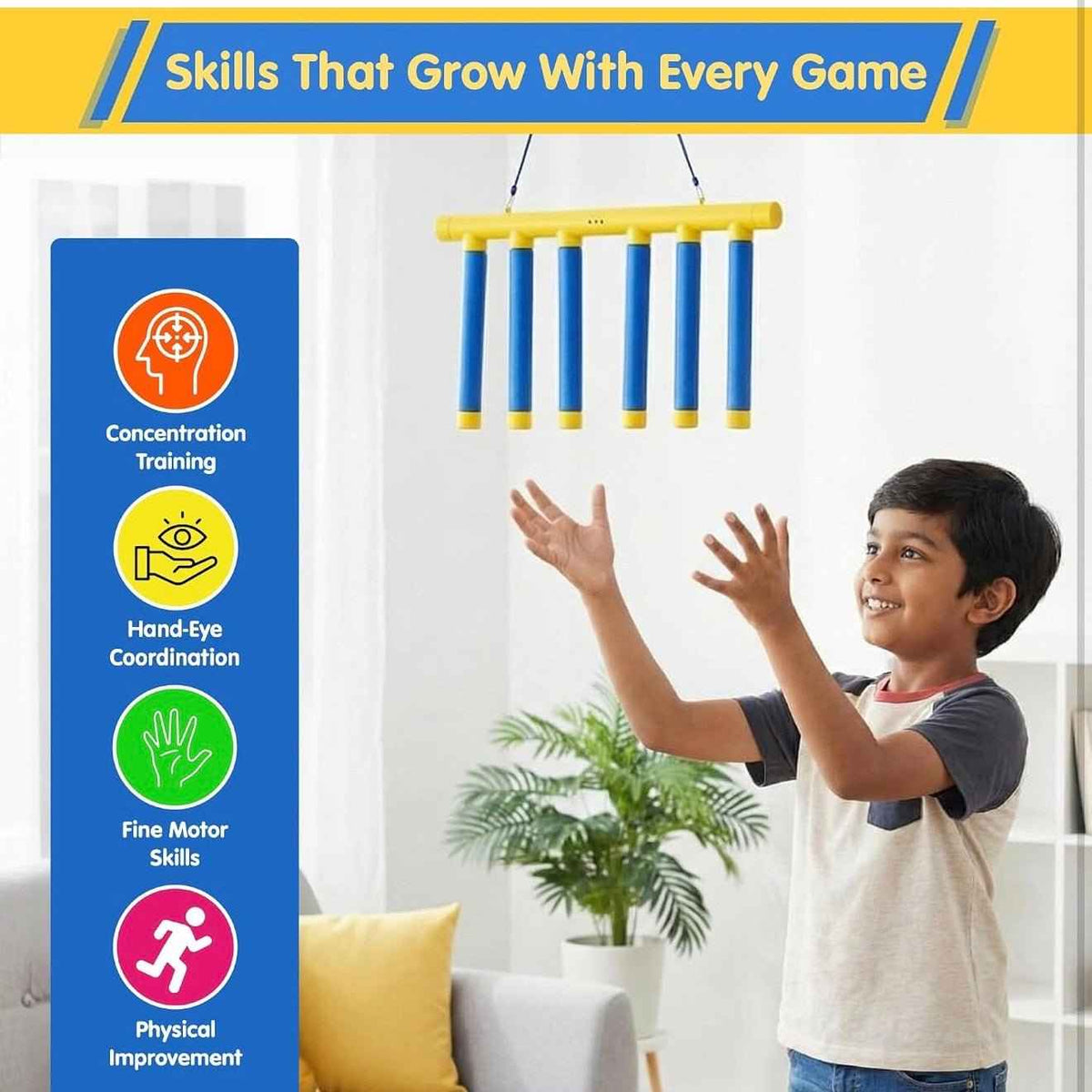 Catch & Drop Sticks Reflex Fun
