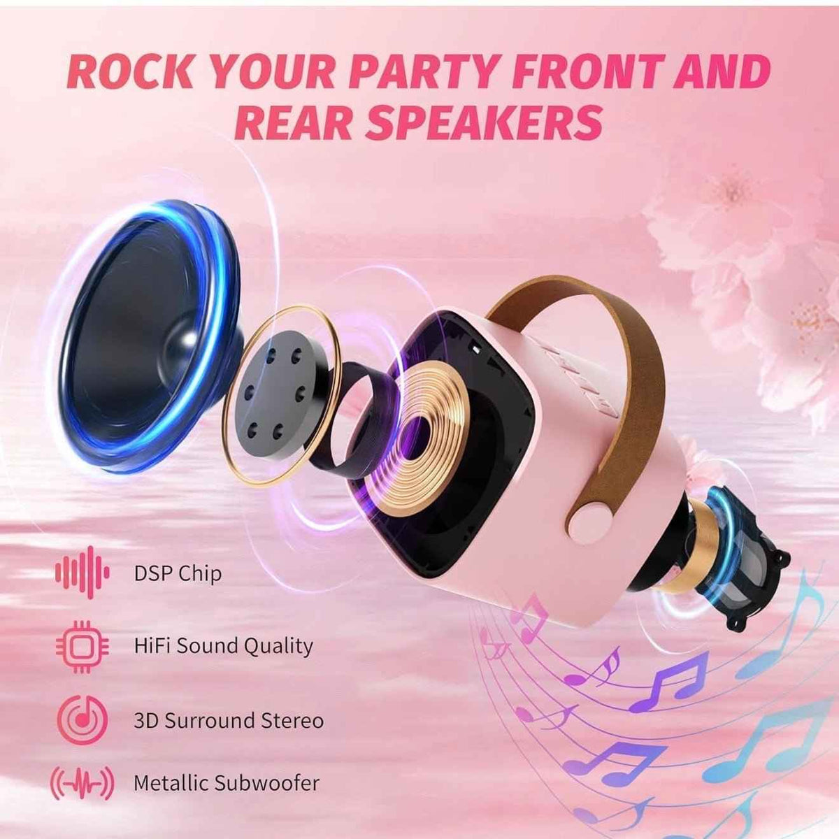 Karaoke Speaker & Mike - Portable & Rechargeable