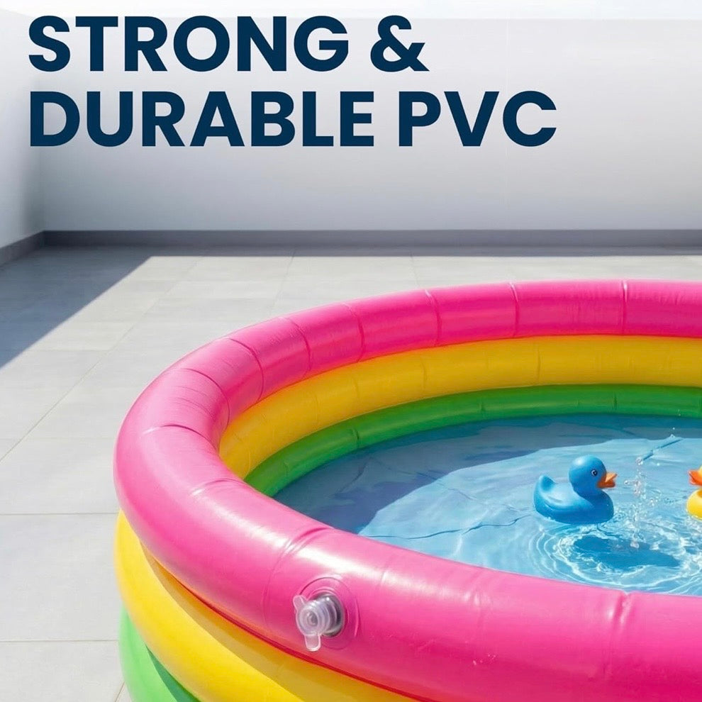 3 Feet Inflatable Kids Pool Bath Pool Tub, Summer Water Fun Bathing Tub Toy for Kids - 34x 10 Inches