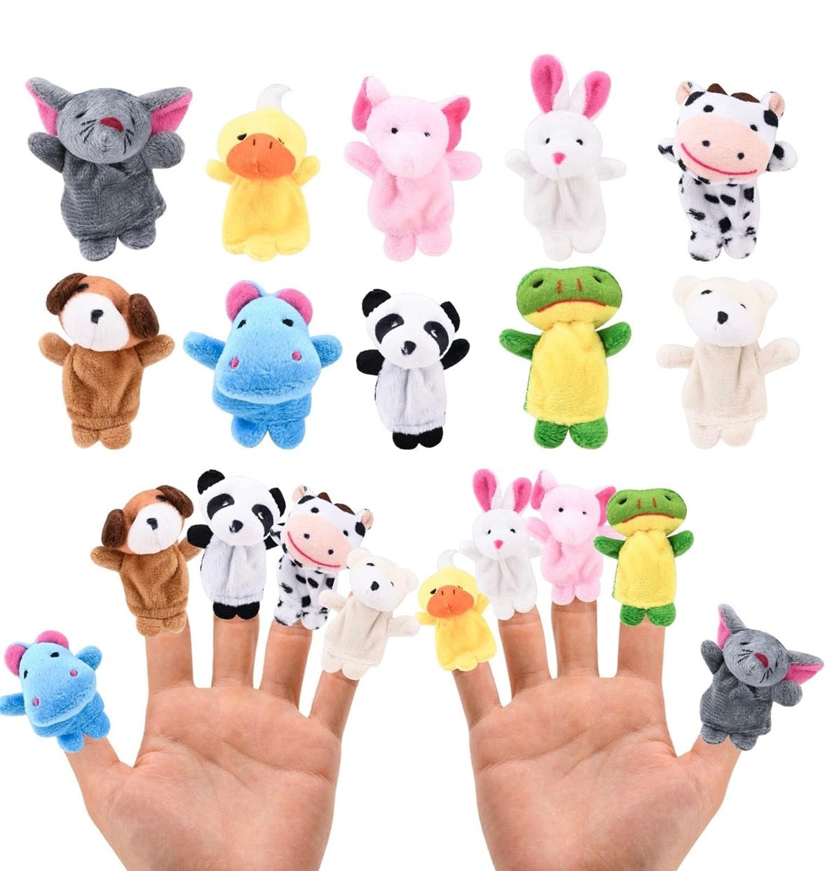 Animal Finger Puppets for Kids – 10 Soft Plush Storytelling Puppets | MumzLife