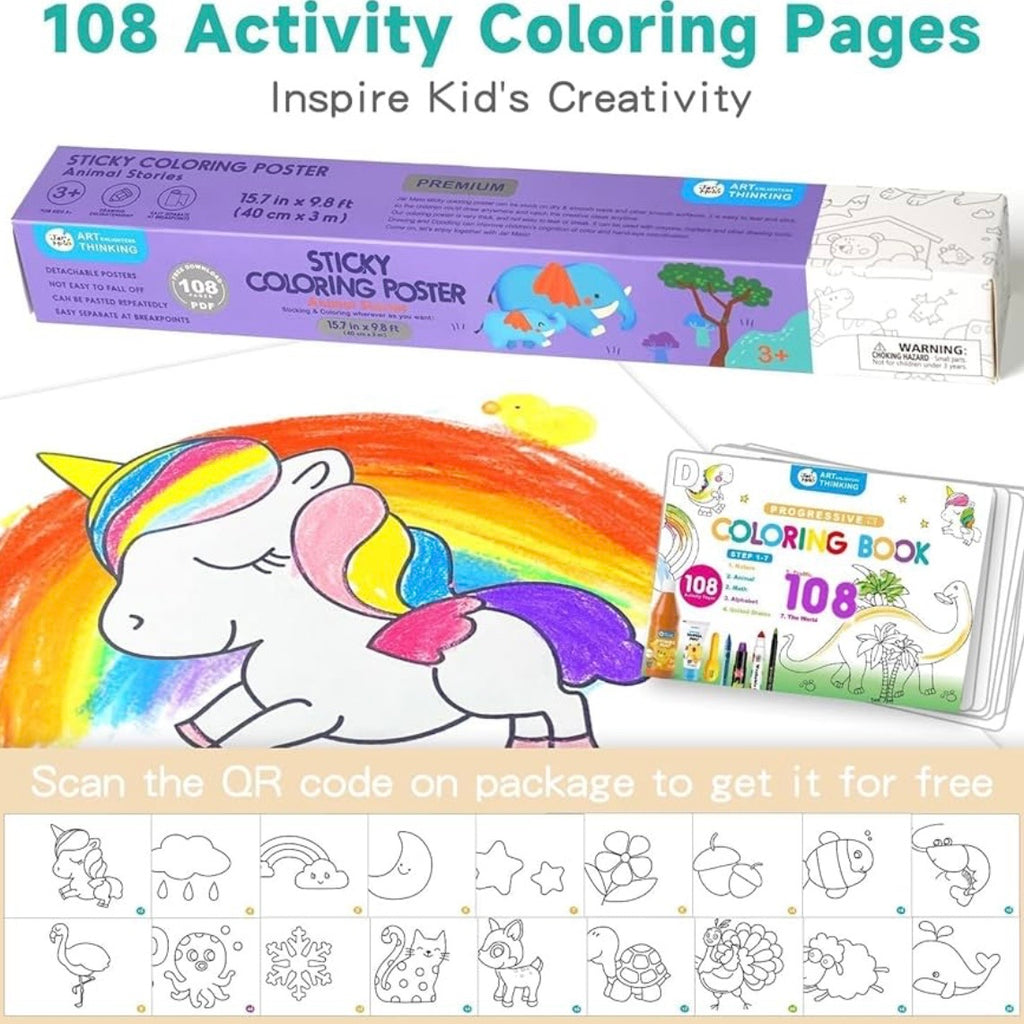 Large Colouring Roll Sheet for Kids - 300 x 30 cms