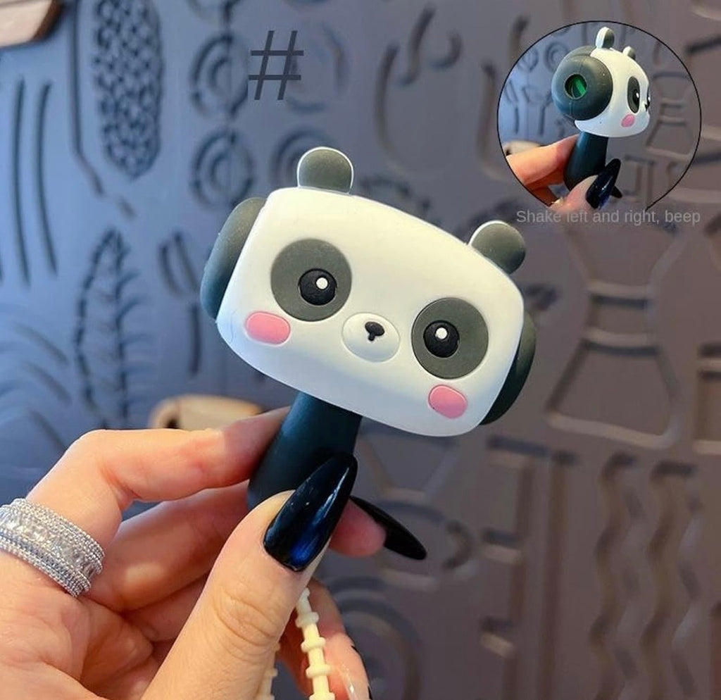 Cute Cartoon Hammer Keychain With Sound For Kids, Shake Left Right Musical Beep Hammer Toy, Soft Grip Cartoon Handheld Sensory Keychain For Babies & Toddlers