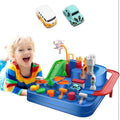 Car Race Track Adventure Toys for 3+ Year Old Boys & Girls, City Rescue Preschool Educational Vehicle Puzzle Playset