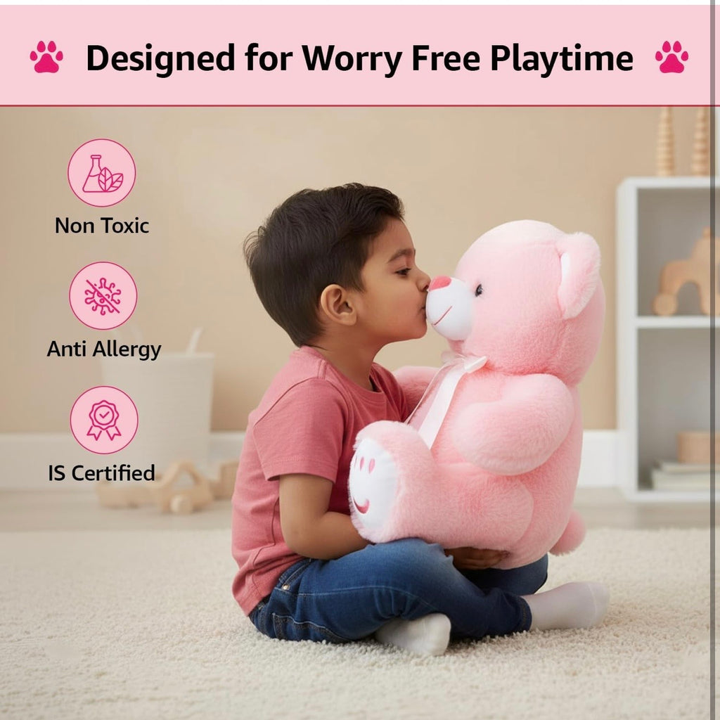 Cute Soft Teddy Bear - Plush Pink