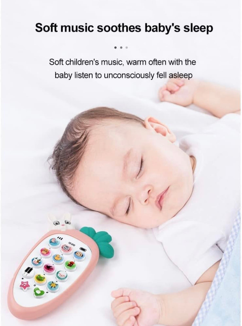 Cute Rabbit Phone toy with Lights & Music for kids babies toddlers