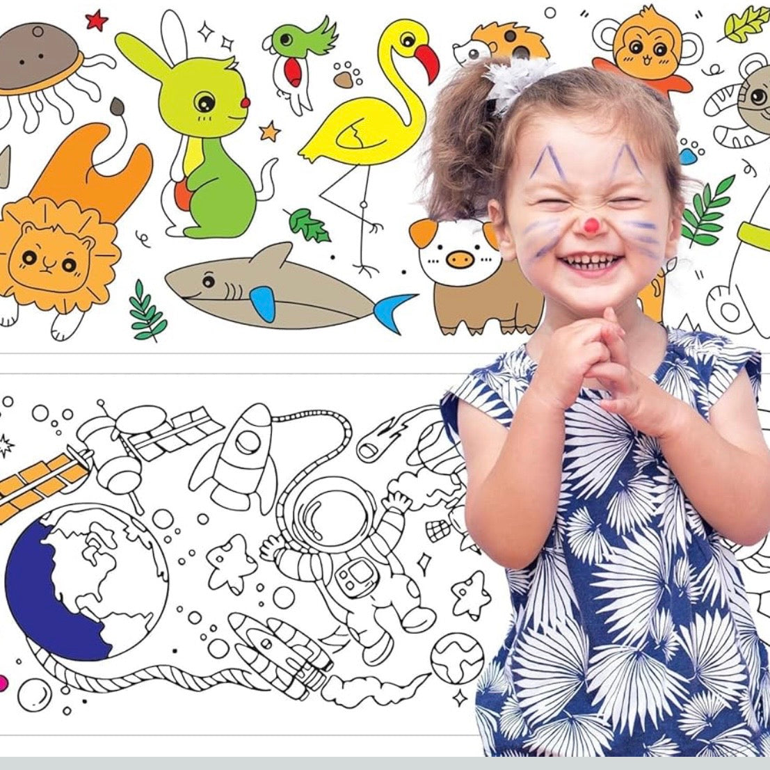 Large Colouring Roll Sheet for Kids - 300 x 30 cms