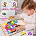 Wooden Tangram Puzzle — 40-Piece Montessori Set - mumzlife