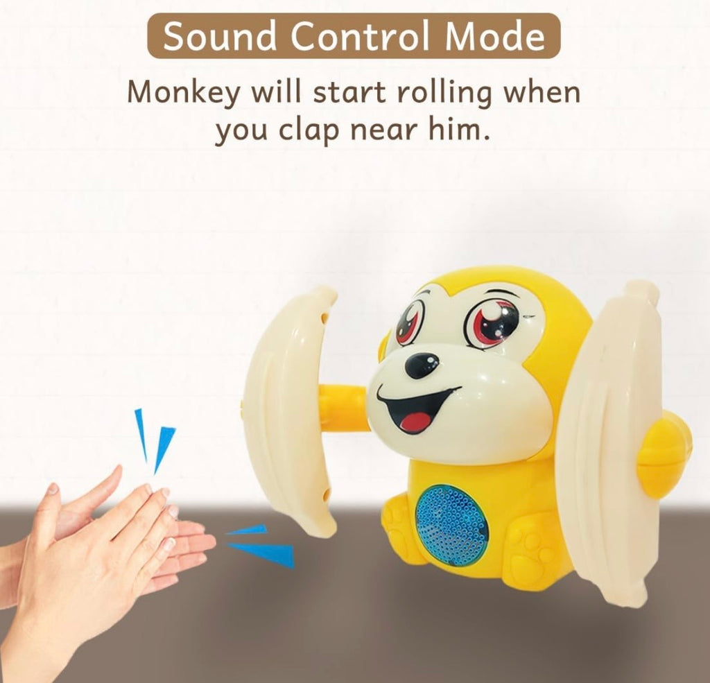Multicolor Dancing Spinning Monkey musical toy with Light and Sound