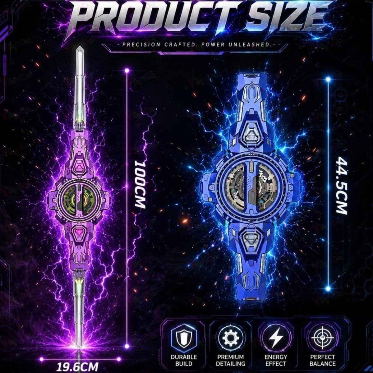 LED Kids Sword Both Side Rotating