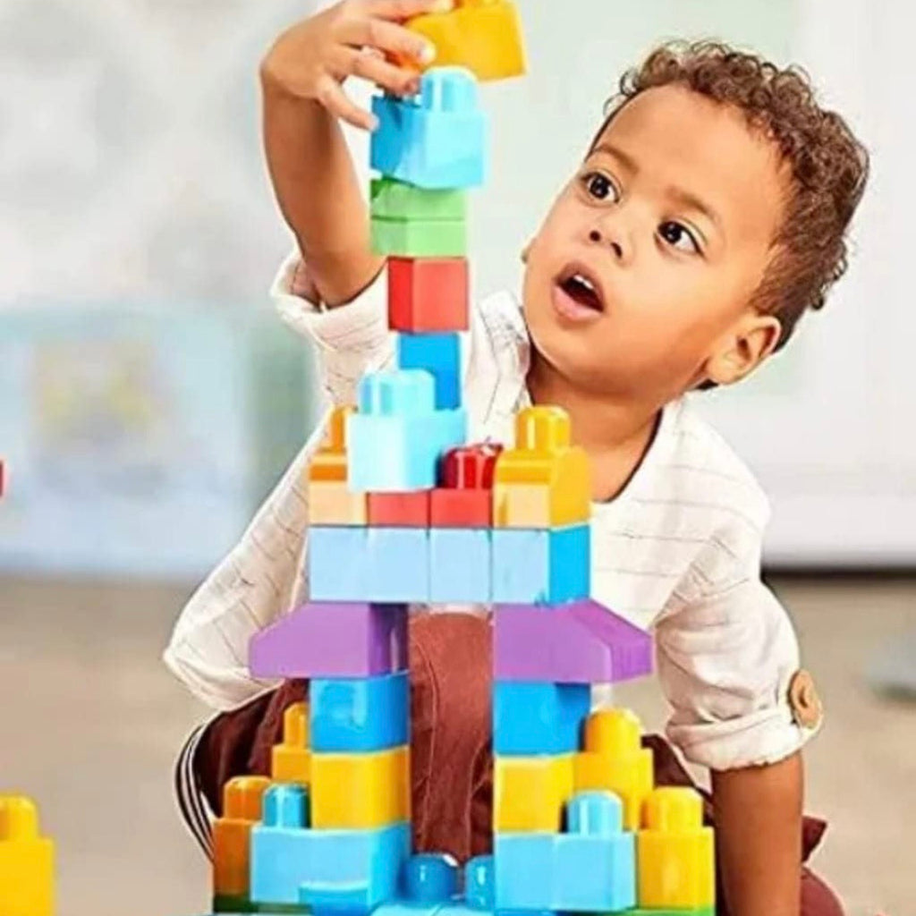 Kid's 80 Pcs Big Mega Sized Blocks Toys Building and Construction Block Set for Children Boys and Girls (Multicolor)
