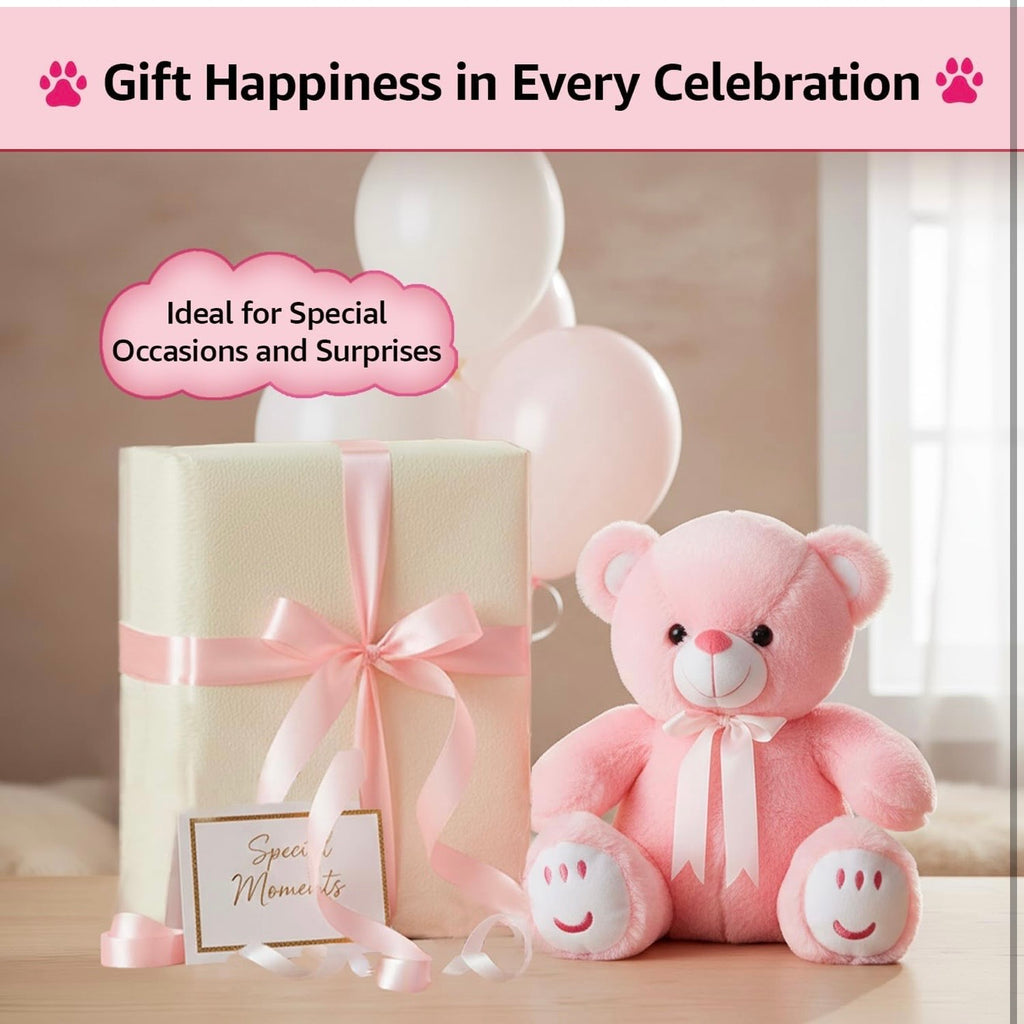 Cute Soft Teddy Bear - Plush Pink