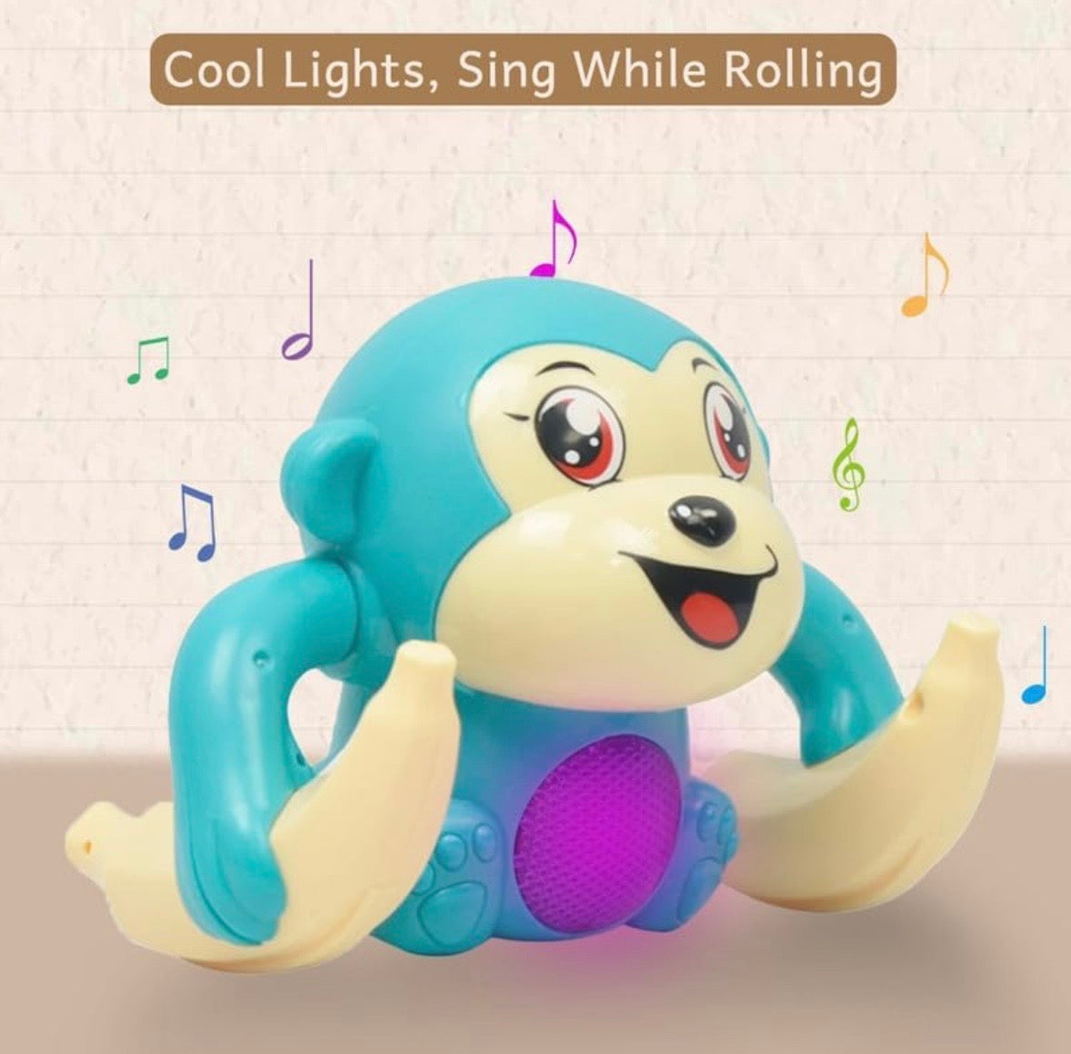 Multicolor Dancing Spinning Monkey musical toy with Light and Sound
