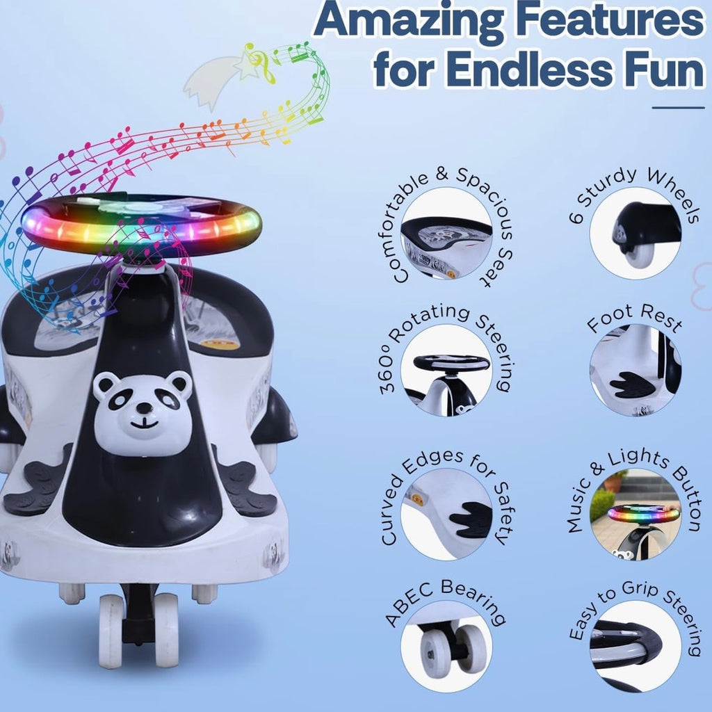 Baby Panda Kids Magic Car/ Swing Car Ride On