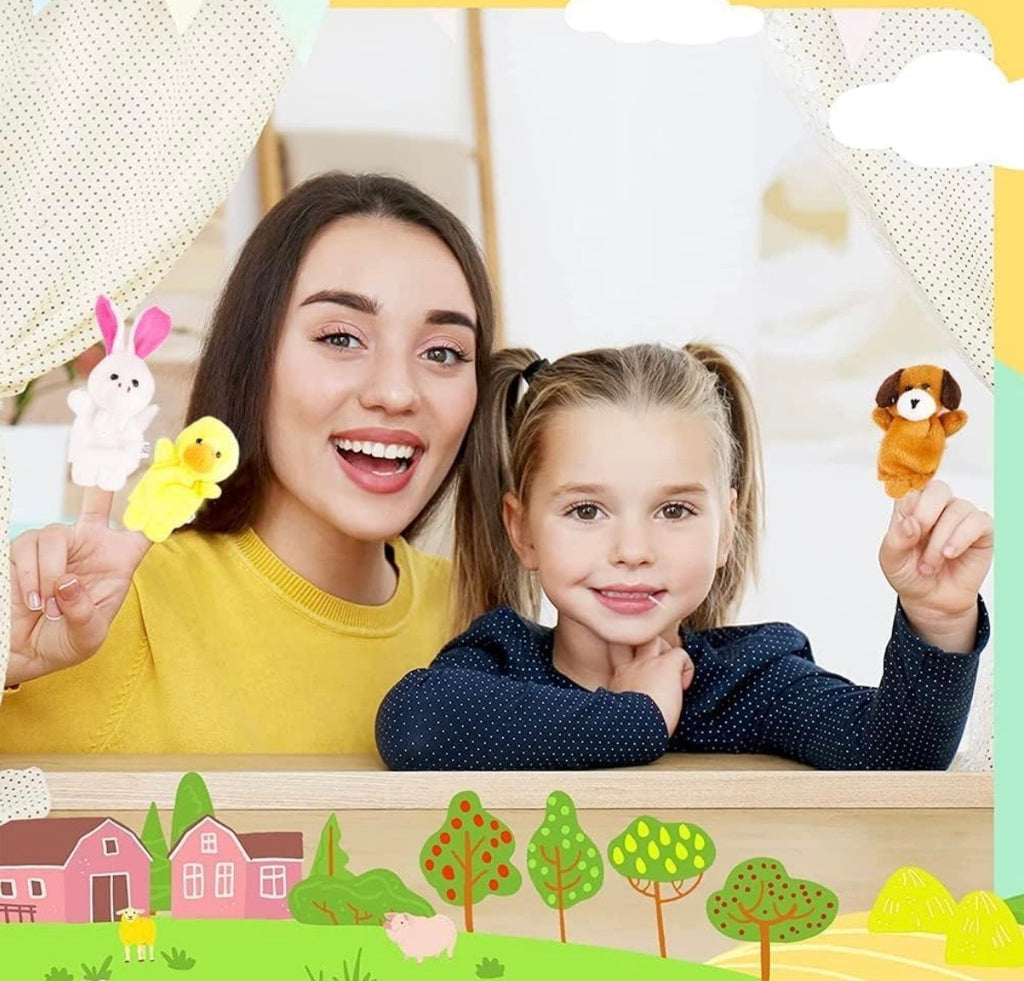 Animal Finger Puppets for Kids – 10 Soft Plush Storytelling Puppets | MumzLife