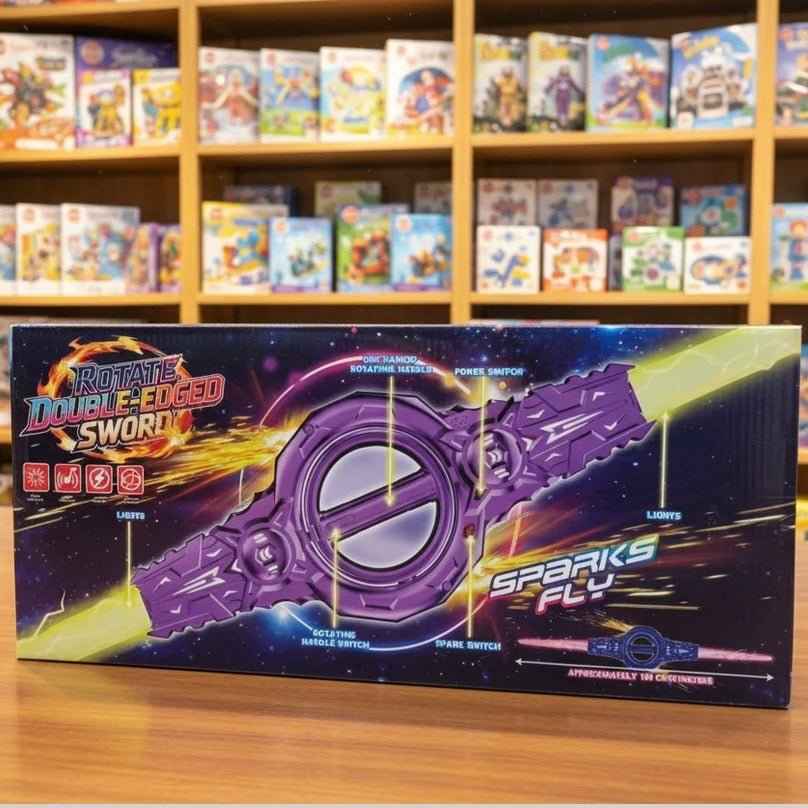 LED Kids Sword Both Side Rotating