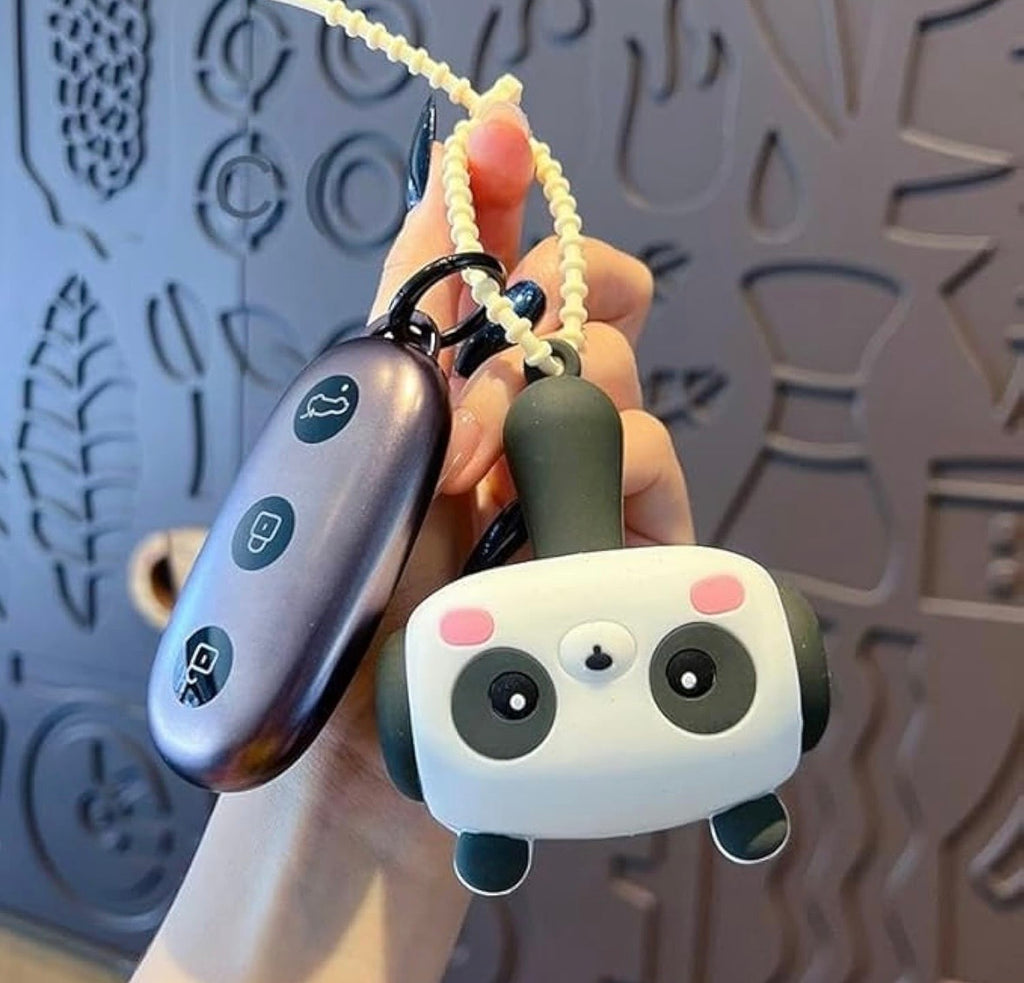 Cute Cartoon Hammer Keychain With Sound For Kids, Shake Left Right Musical Beep Hammer Toy, Soft Grip Cartoon Handheld Sensory Keychain For Babies & Toddlers