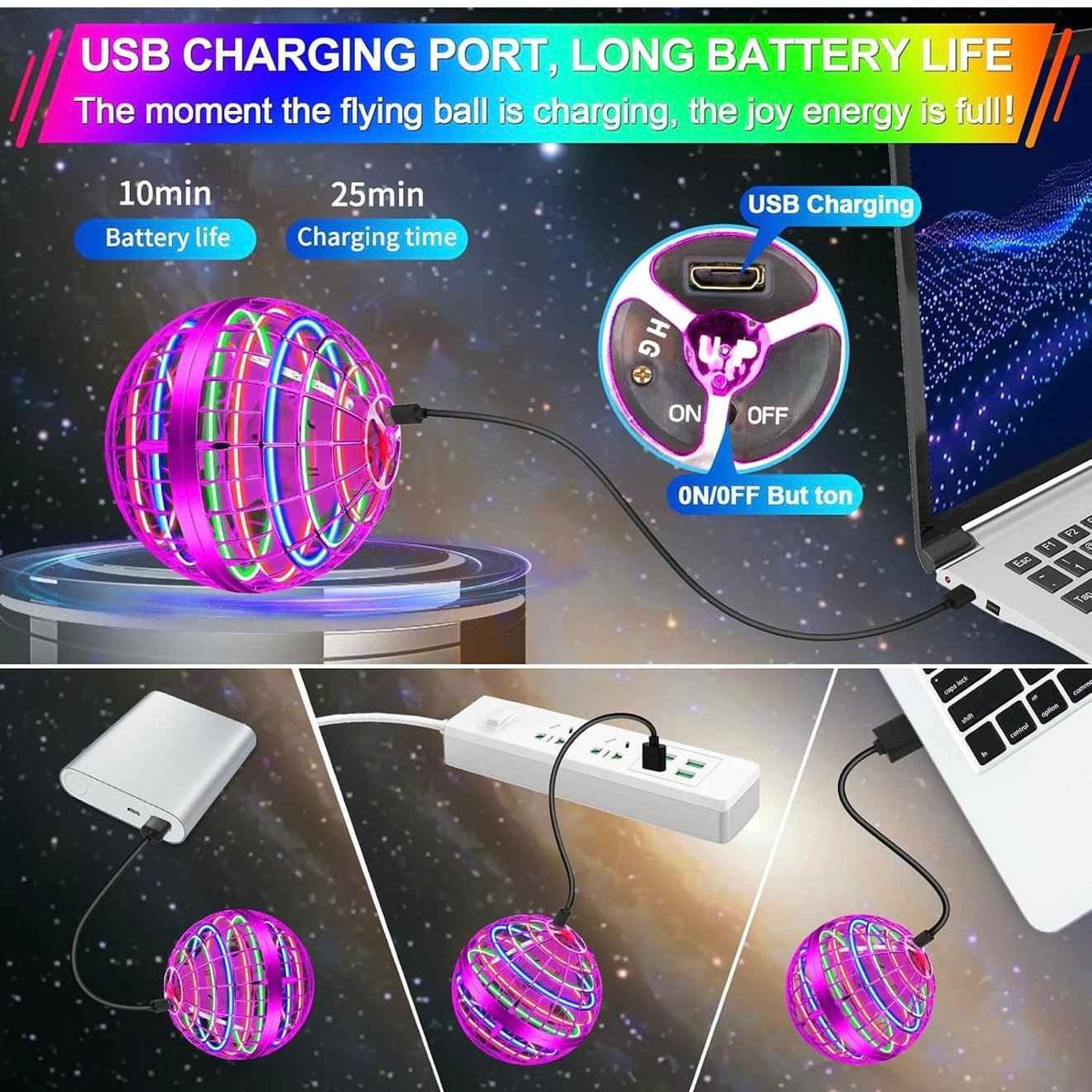 UFO flytoy - Gesture Spinning Orb Ball