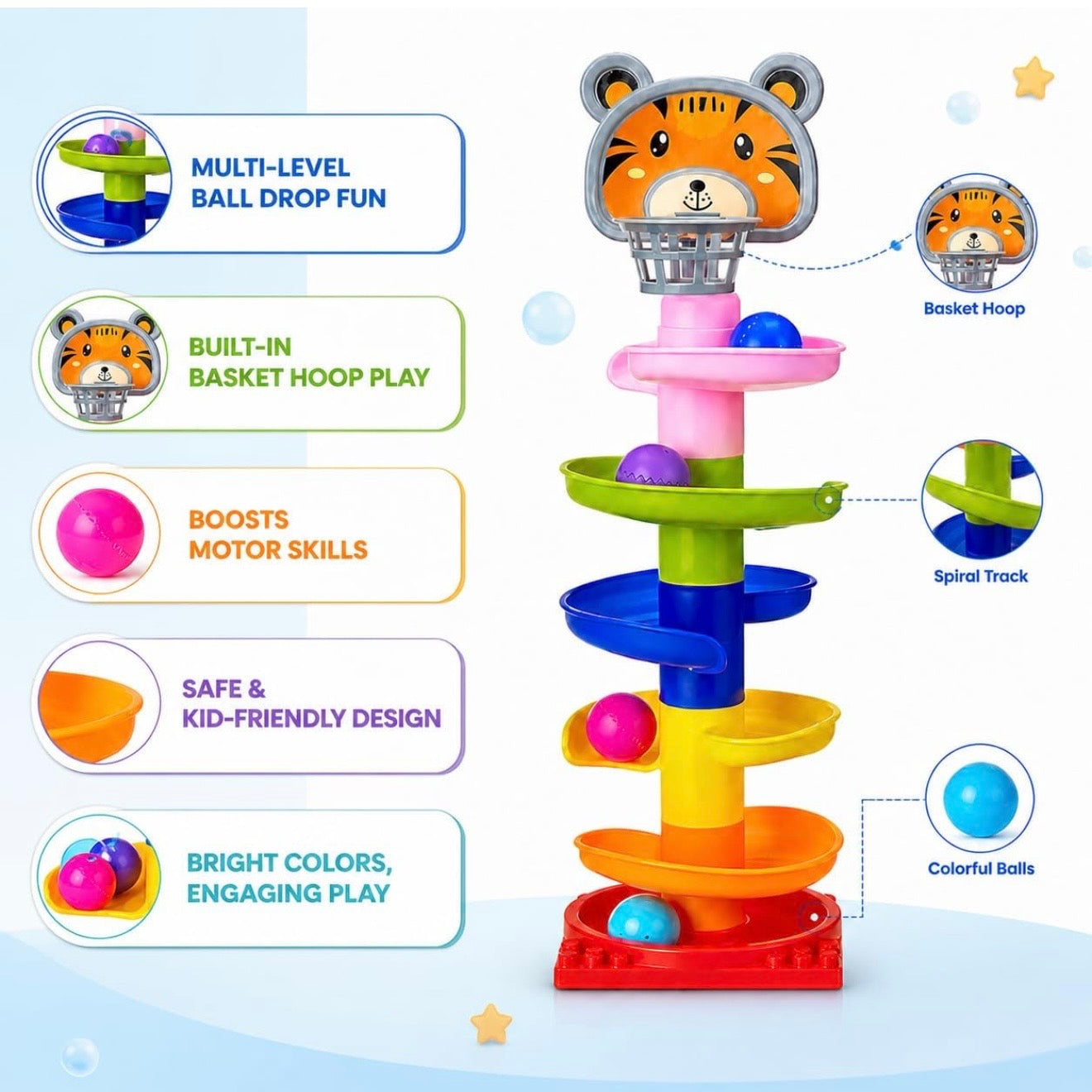 5 Layer Ball Drop Tower