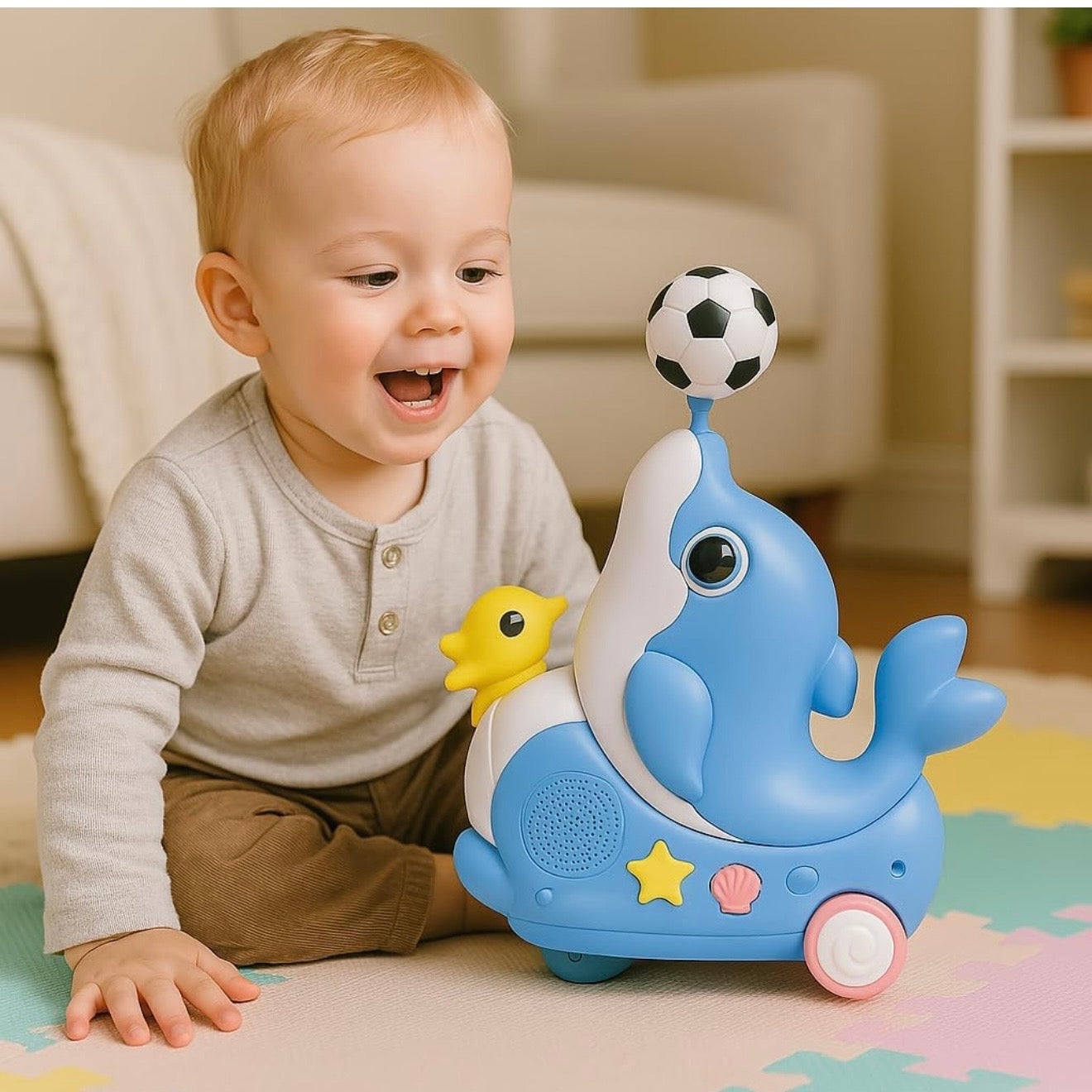 Dolphin Flying Ball with Light & Sound