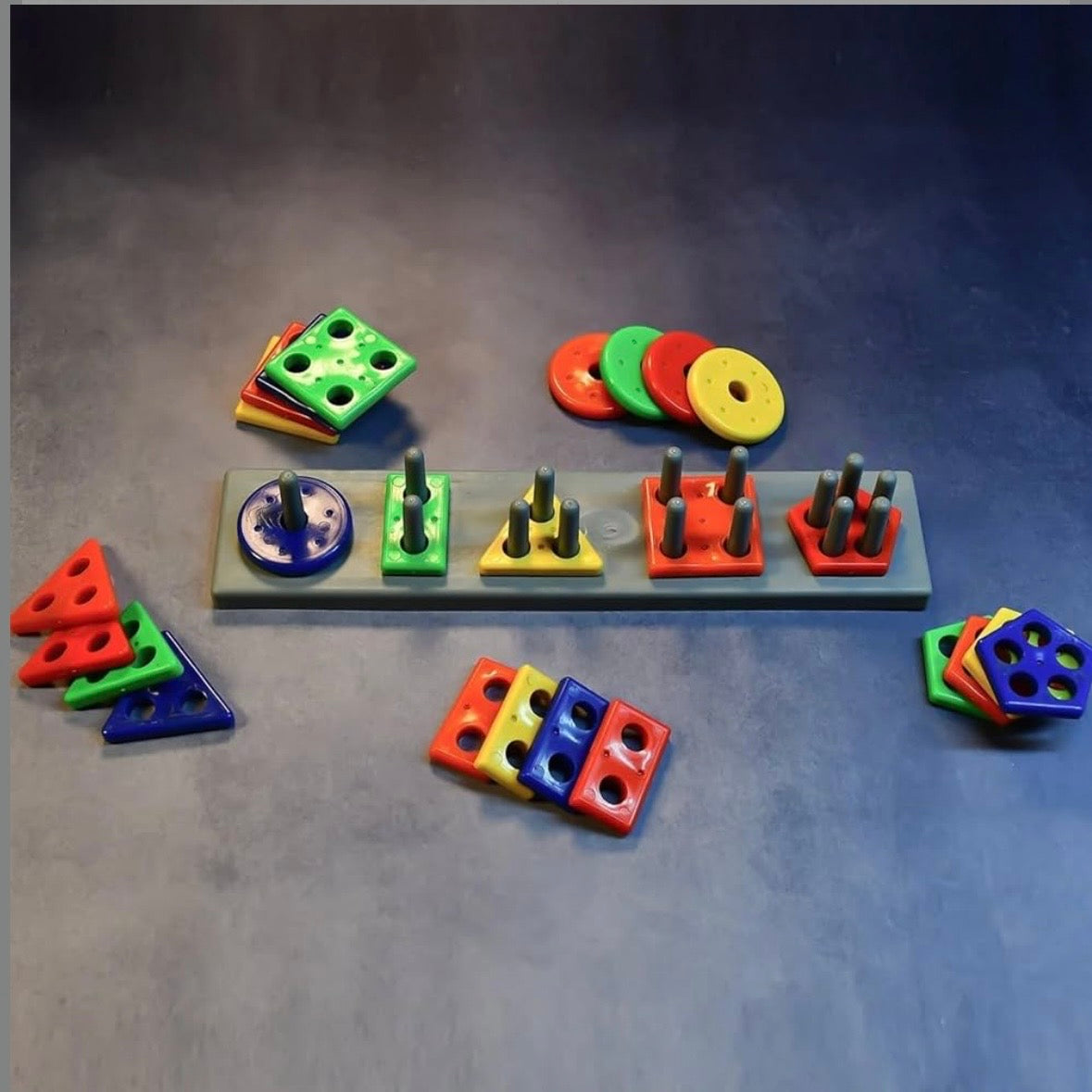 Smart Activity Fun&Learning Blocks Geometrics, Educational & Learning Sorter Toys, Color Choose Stacking Game for Kids Baby, 1 2 3+ Year Activity Toys (Geometric Block)
