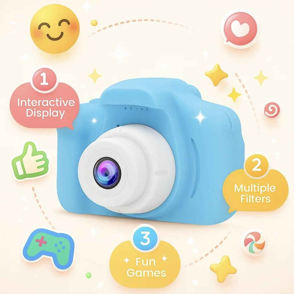 DigiCam™️ - Rechargable Digital Camera