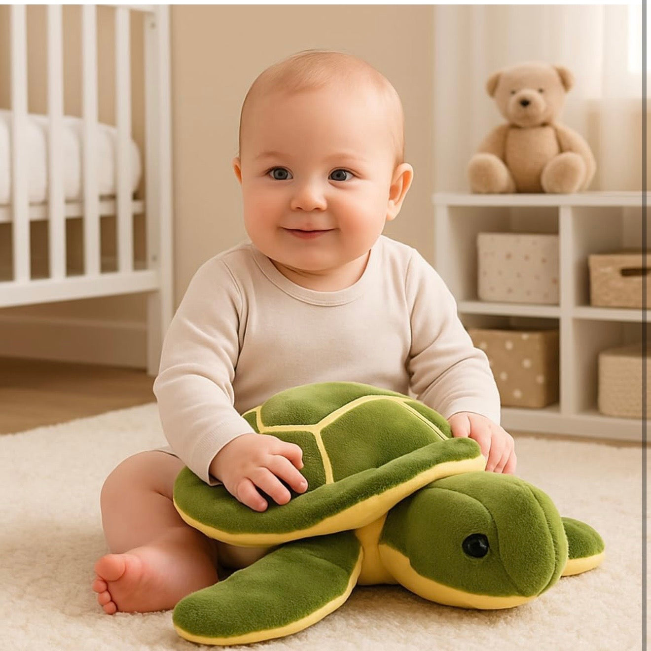 Cuddly Green Turtle Soft Plush Toy