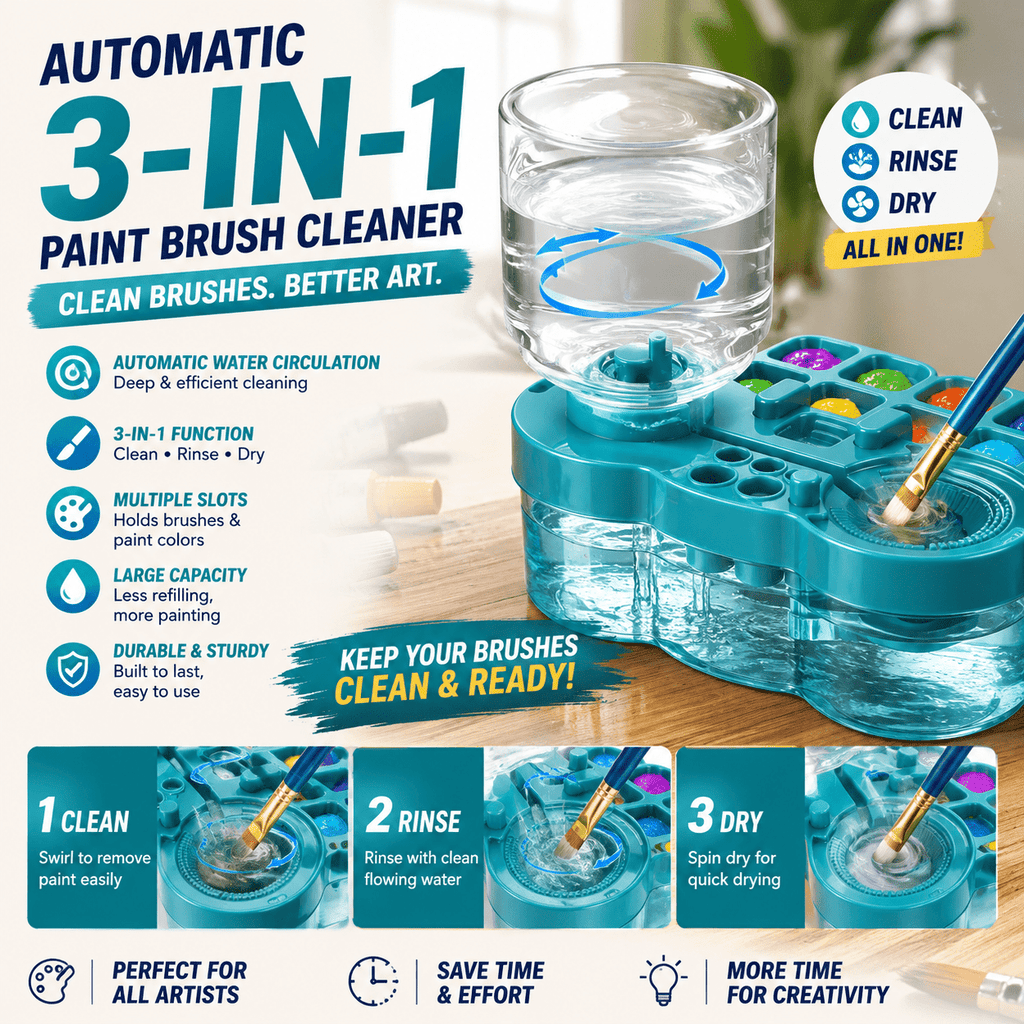 Automatic Paint Brush Cleaner - mumzlife