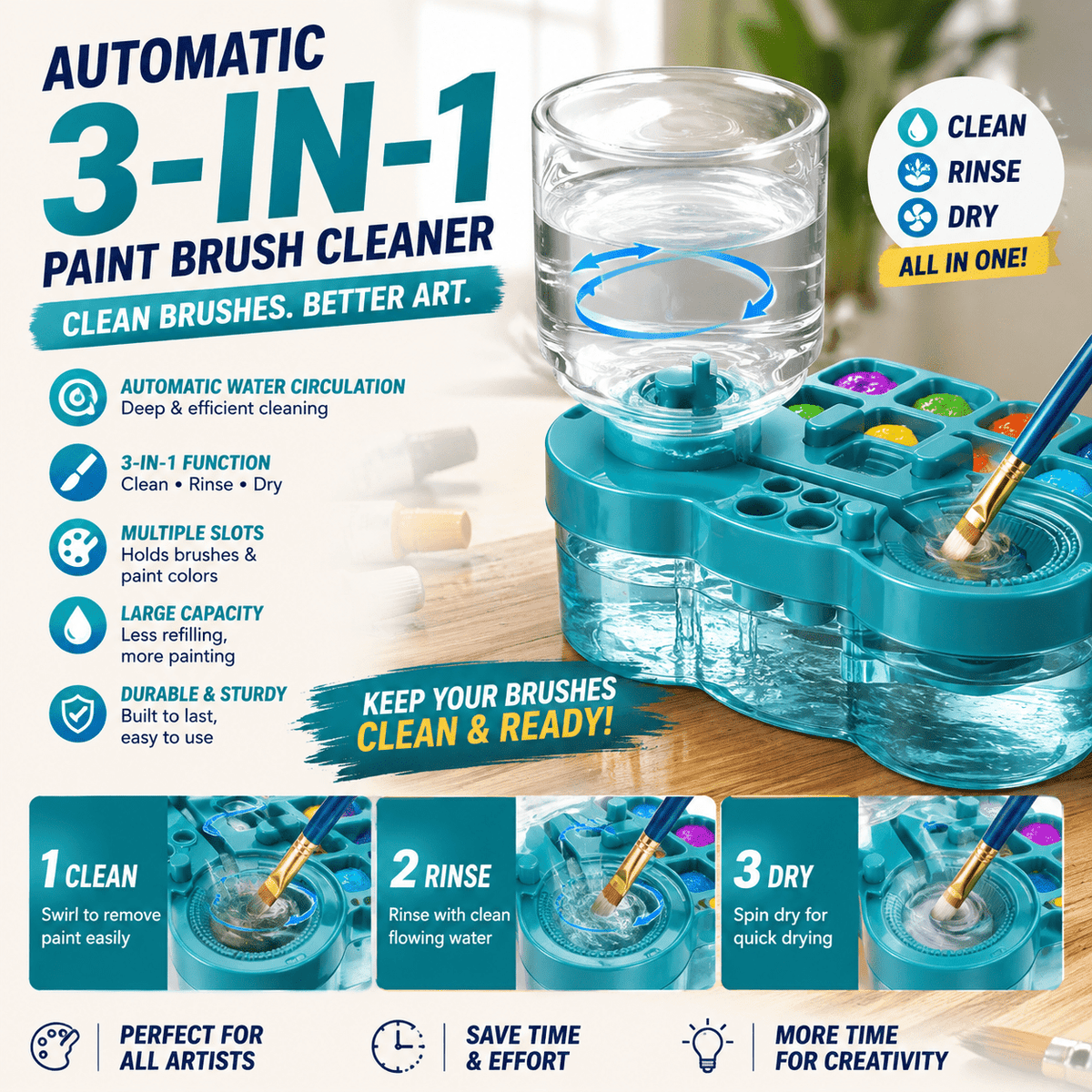 Automatic Paint Brush Cleaner - mumzlife