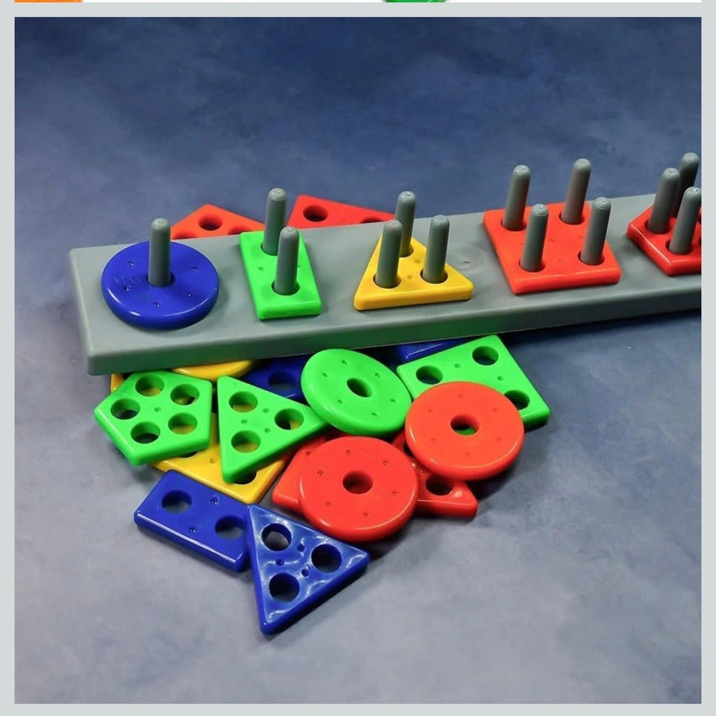 Geometric Shape Sorter Blocks — Stacking & Colour Learning - mumzlife