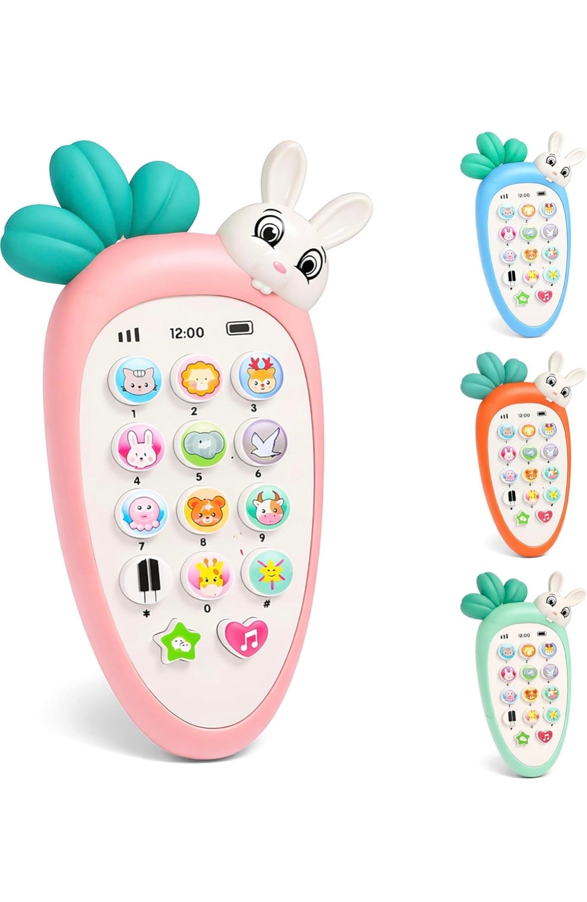 Cute Rabbit Phone toy with Lights & Music for kids babies toddlers