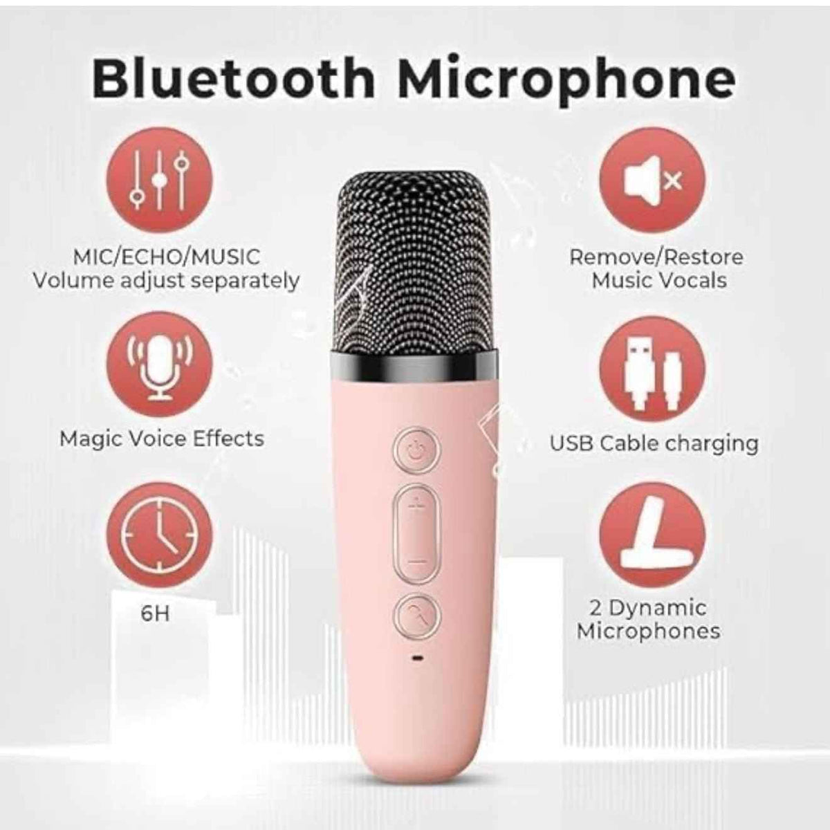 Karaoke Speaker & Mike - Portable & Rechargeable