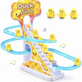 Duck Slide Toy Set, Stair-Climbing with Lights & Music
