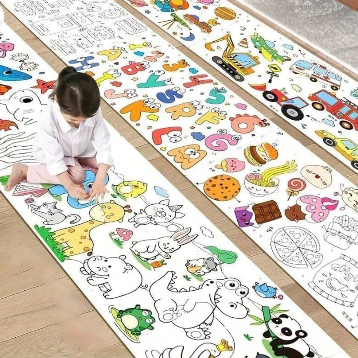 Large Colouring Roll Sheet for Kids - 300 x 30 cms