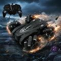 Mumzlife Remote Control Stunt Car 4WD | 360° Rotating Drift RC Car for Kids | Dual-Sided Climbing | High-Speed Tumbling | Rechargeable C-Type | Made in India (Black)