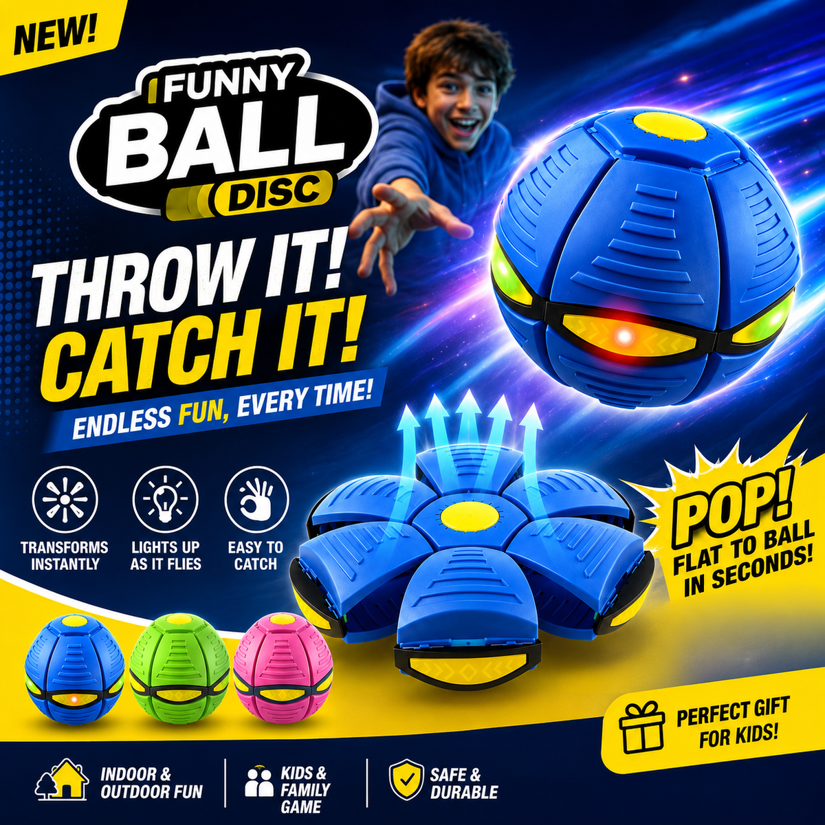 Magic UFO Flip Ball - Fly & Transform - mumzlife