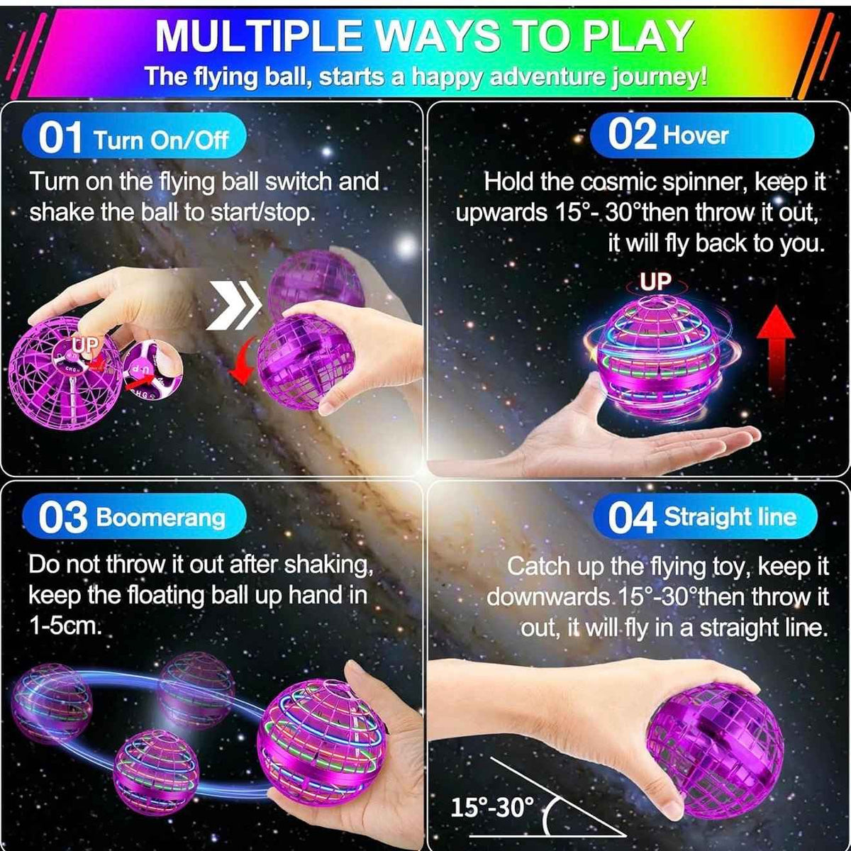 UFO flytoy - Gesture Spinning Orb Ball