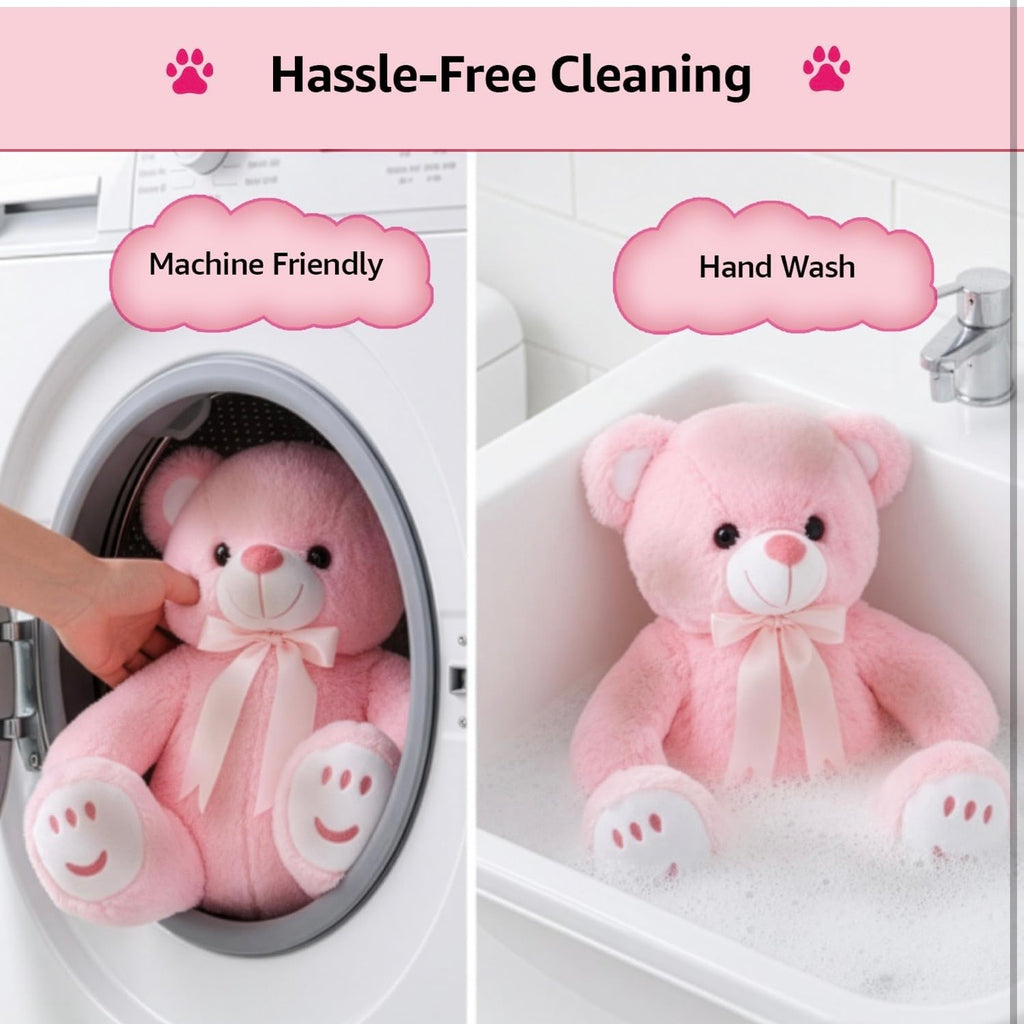 Cute Soft Teddy Bear - Plush Pink
