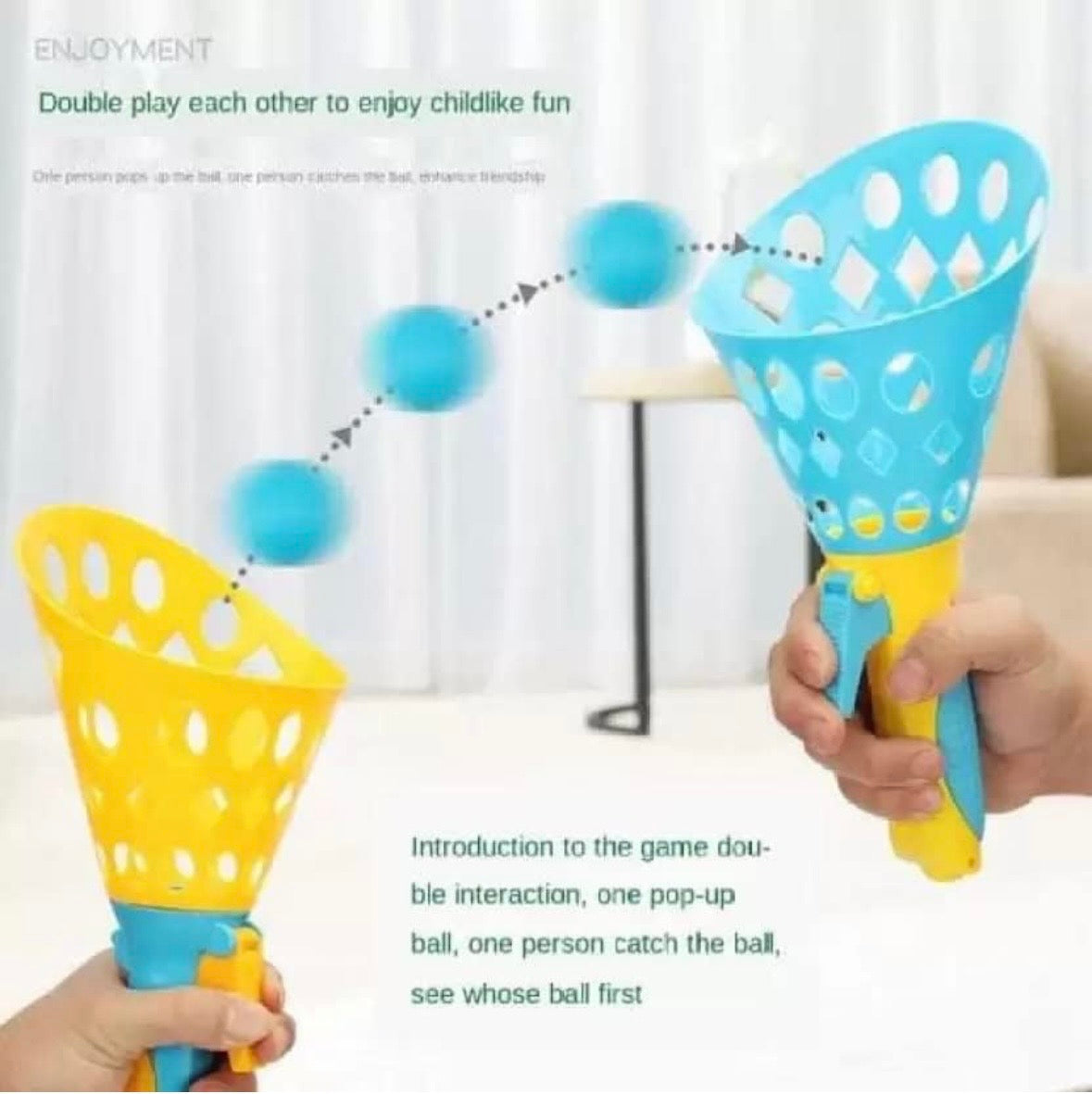 Pop-Up Ball Catcher Game for Kids | Interactive Indoor & Outdoor Toy for Family Fun