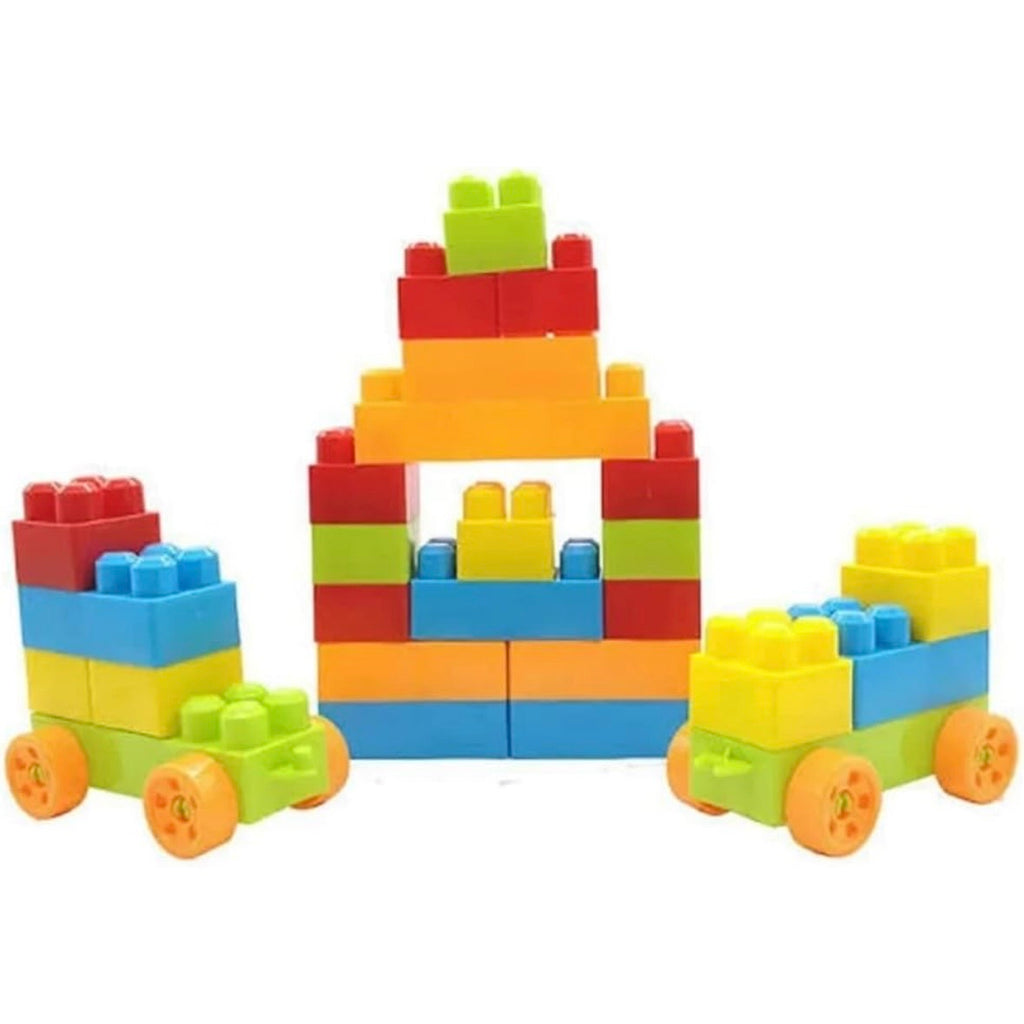 Kid's 80 Pcs Big Mega Sized Blocks Toys Building and Construction Block Set for Children Boys and Girls (Multicolor)