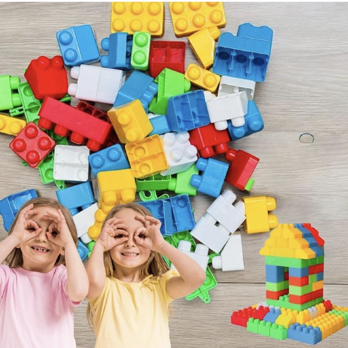 Kid's 80 Pcs Big Mega Sized Blocks Toys Building and Construction Block Set for Children Boys and Girls (Multicolor)