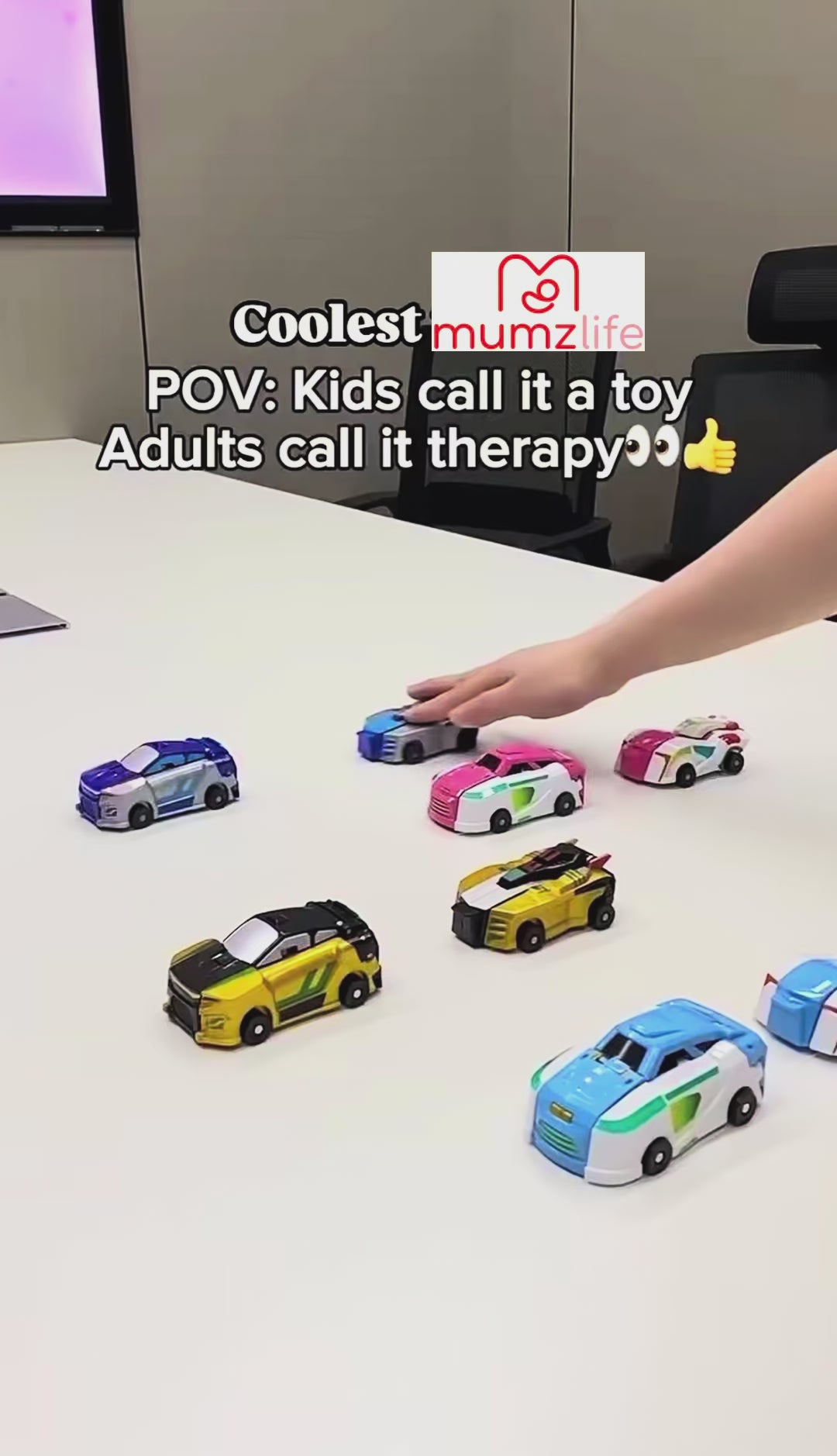 2 in 1 Unicorn Magnetic Transforming Car Toy for Kids | Collision-Activated Auto Deformation into Unicorn with Wings | Dual Car Combination Toy | No Battery | Gift for Boys & Girls Ages 2–8+