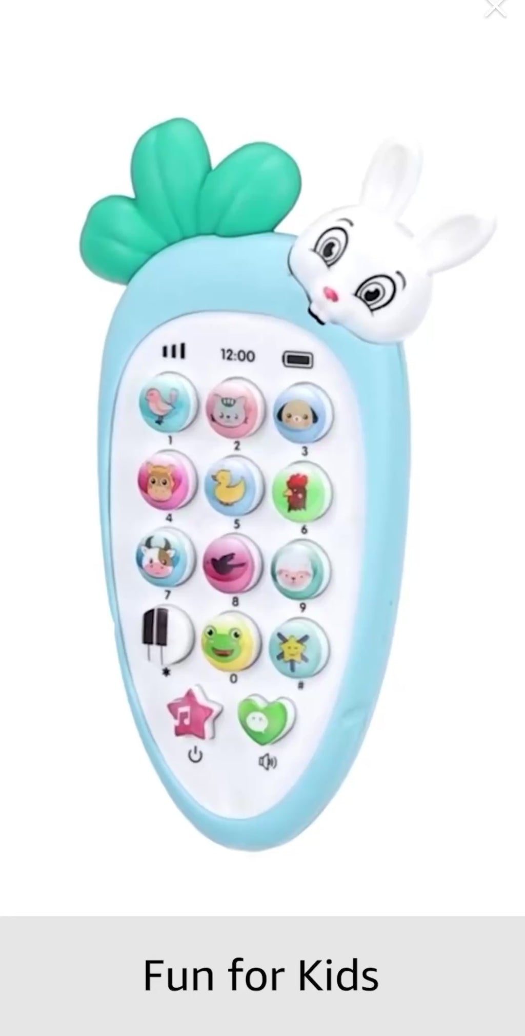 Cute Rabbit Phone toy with Lights & Music for kids babies toddlers